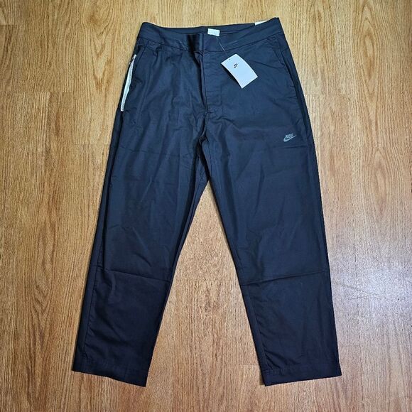 Nike Tech Style Essentials Pants Sneaker Length Black Men's Size 34 Large L New - Picture 16 of 16